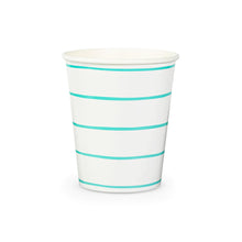 Load image into Gallery viewer, Aqua Frenchie Striped Cups
