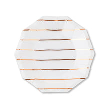 Load image into Gallery viewer, Rose Gold Frenchie Striped Small Plates