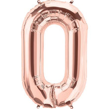 Load image into Gallery viewer, Rose Gold Foil Number Balloon with Helium