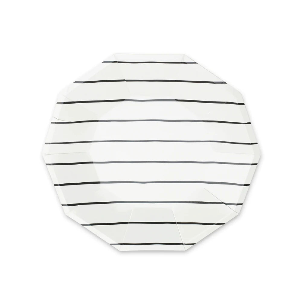 Ink Frenchie Striped Small Plates